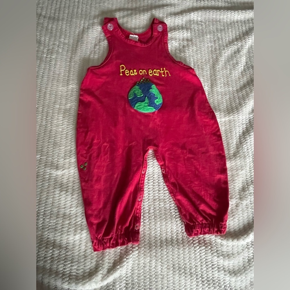 GK Red Kids Bodysuit with Earth Design
